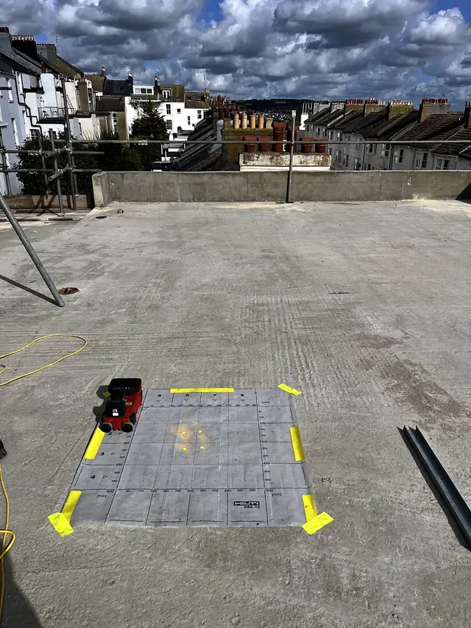 Grids across the roof