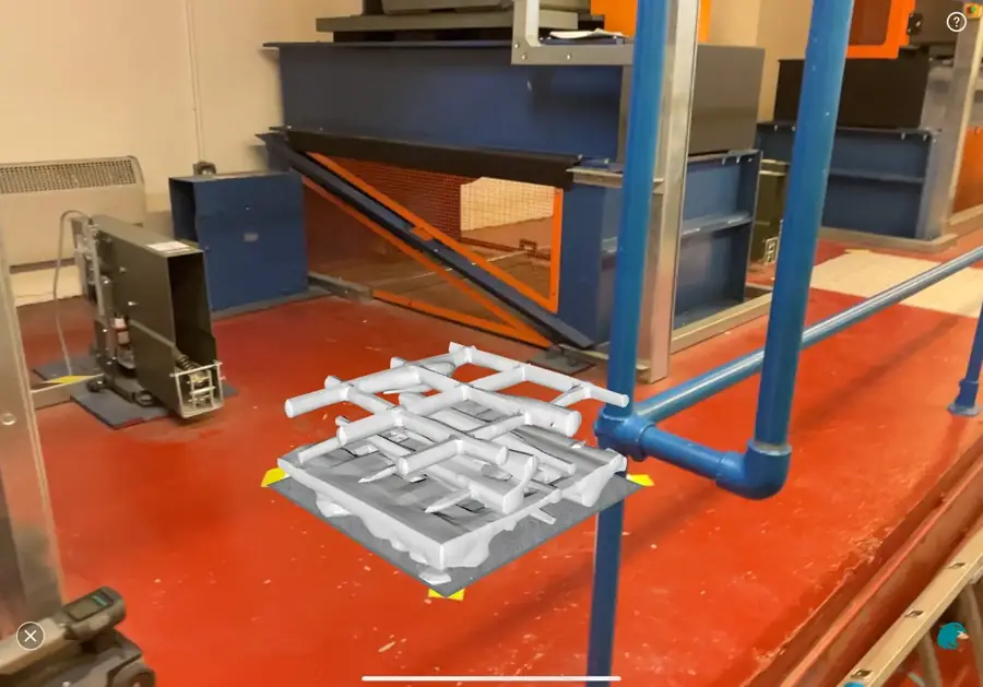 Scan model on a plant platform