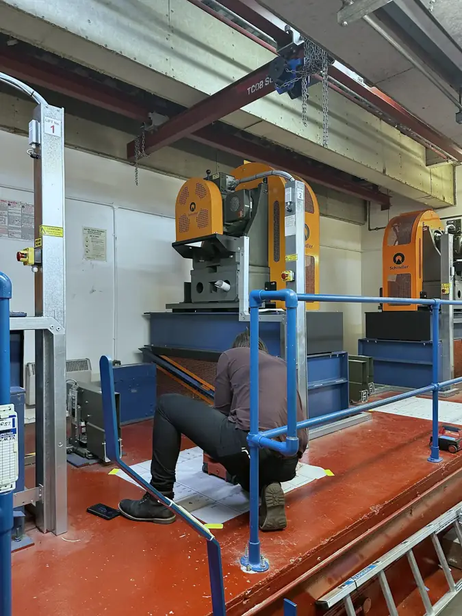 Scanning a platform floor